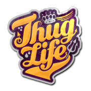 Thug Life Sticker PNG transparent