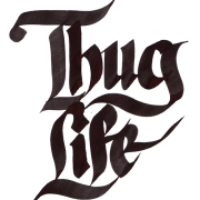 Thug Life Text PNG transparent