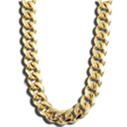 Thug Life Gold Chain transparent