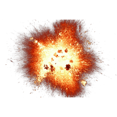 explosion and sparks png transparent