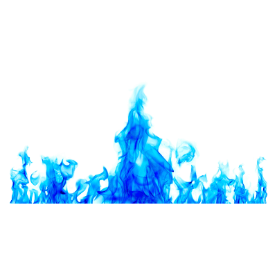 blue fire png transparent