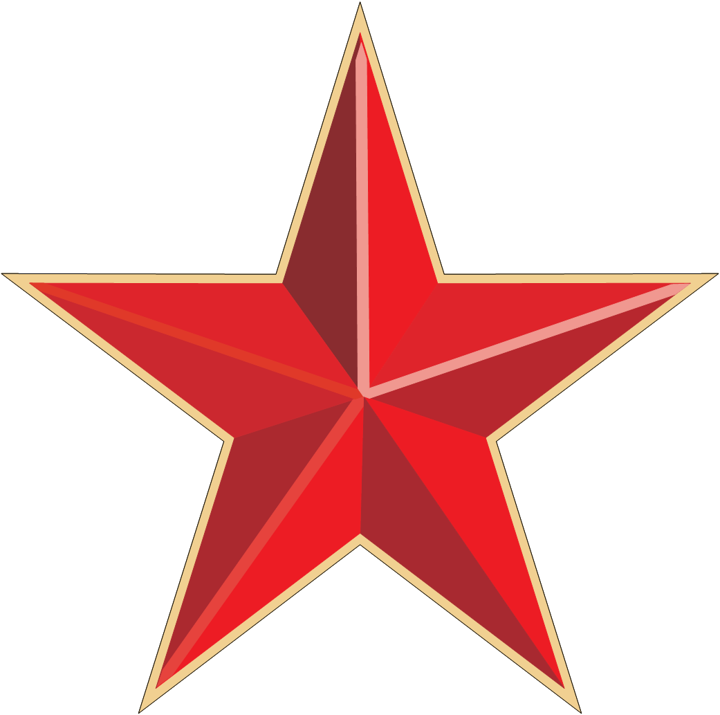 red star png image
