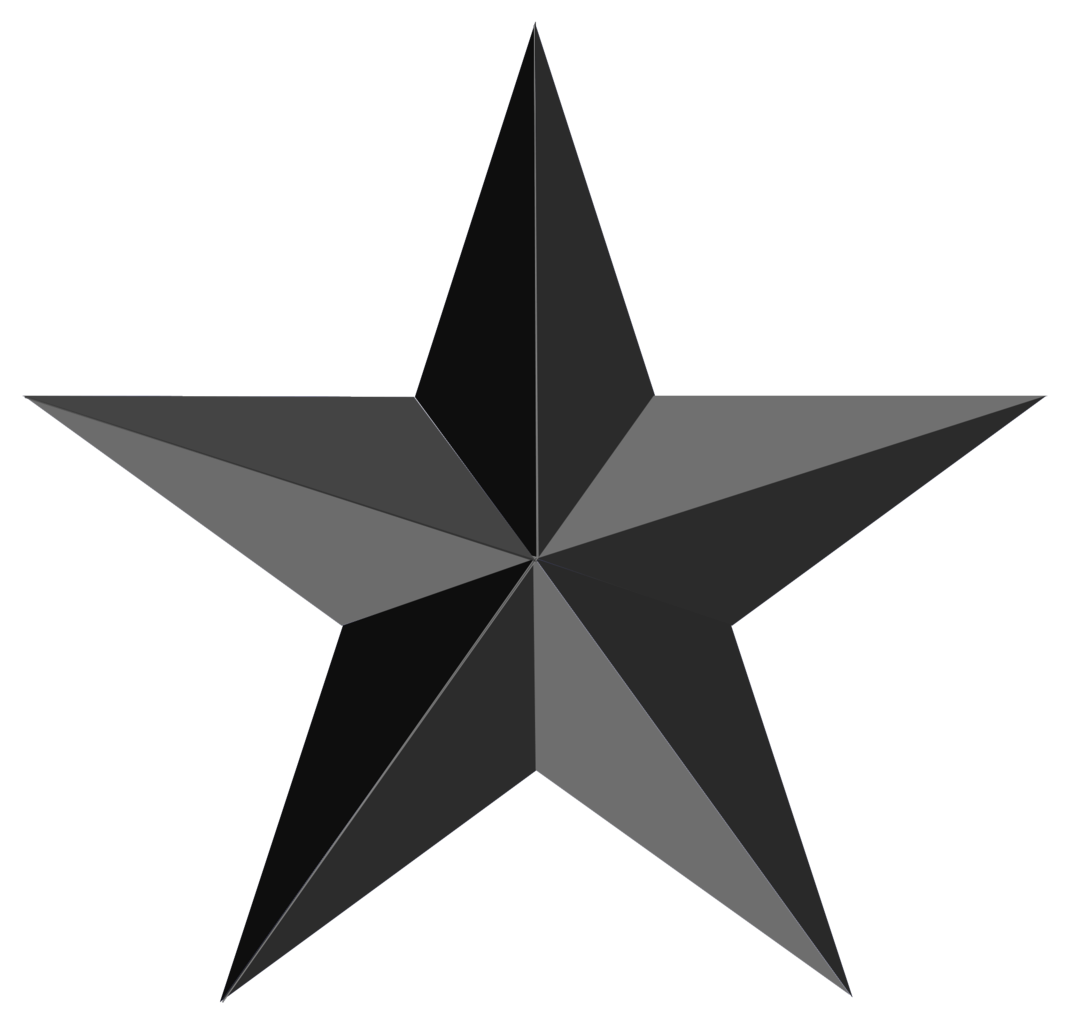 black star png clipart image