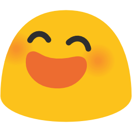 emoji android smiling face with open mouth and smiling eyes