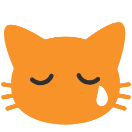 emoji android crying cat face