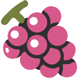 emoji android grapes