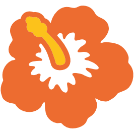 emoji android hibiscus