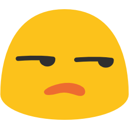 emoji android unamused face