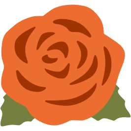 emoji android rose