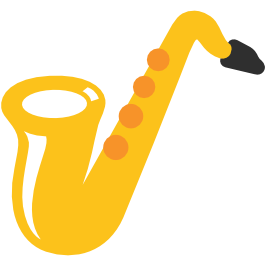 emoji android saxophone