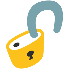 emoji android open lock