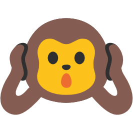 emoji android hear no evil monkey