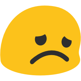 emoji android disappointed face