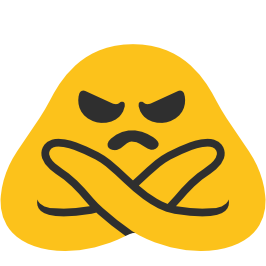 emoji android face with no good gesture