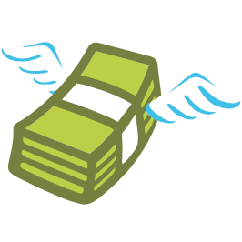 emoji android money with wings
