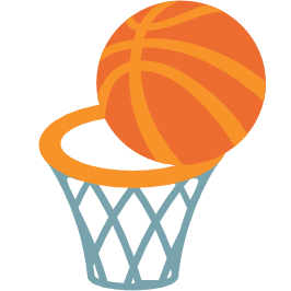 emoji android basketball and hoop