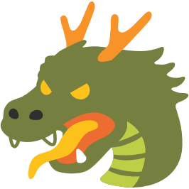 emoji android dragon face