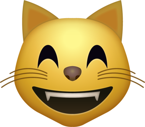 Happy cat Emoji png transparent icon