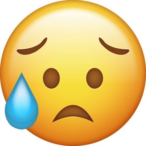 Disappointed but Relieved Emoji Png Icon