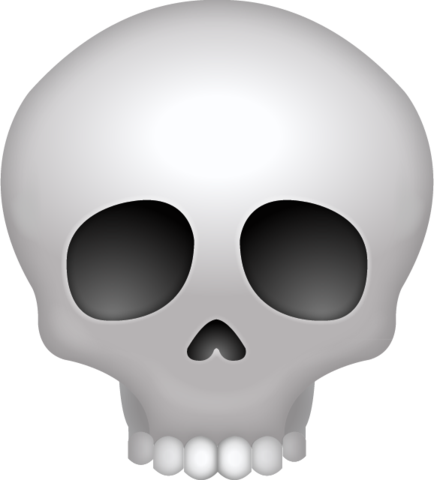 Skull Emoji Png apple hd high resolution