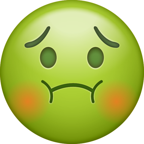 Poisoned Emoji Png transparent background