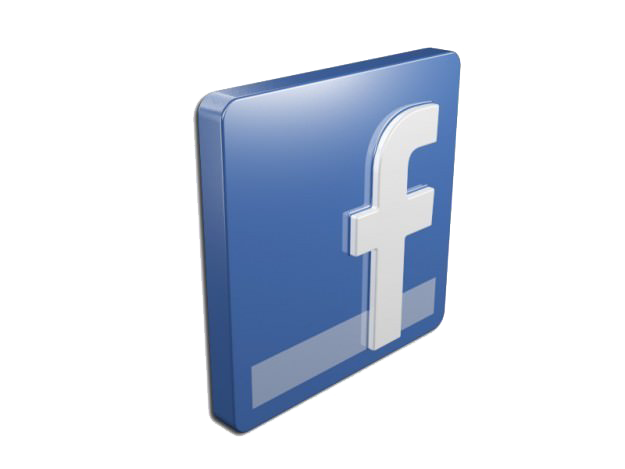 Facebook Icons And Logos 3d Model