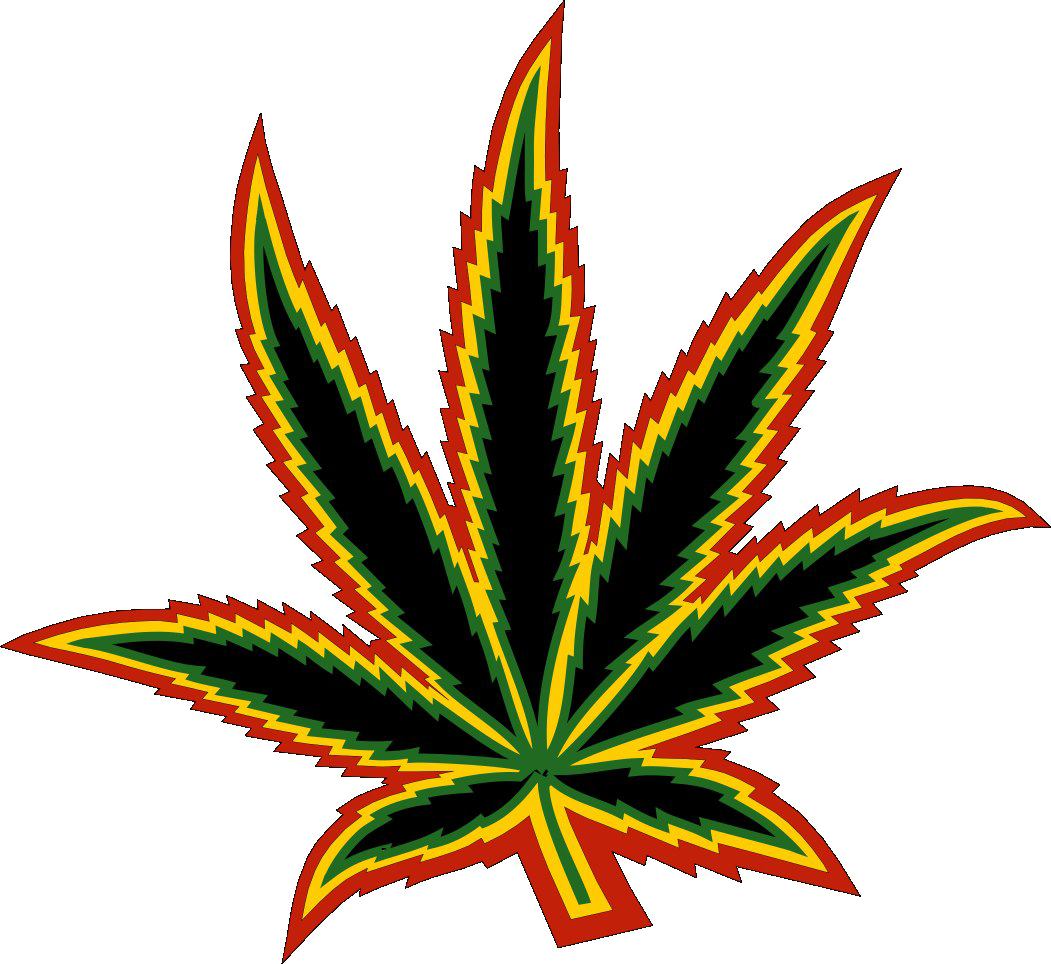 Cannabis leaf multicolor