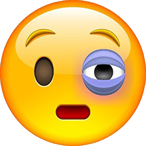 black eye emoji emoticon