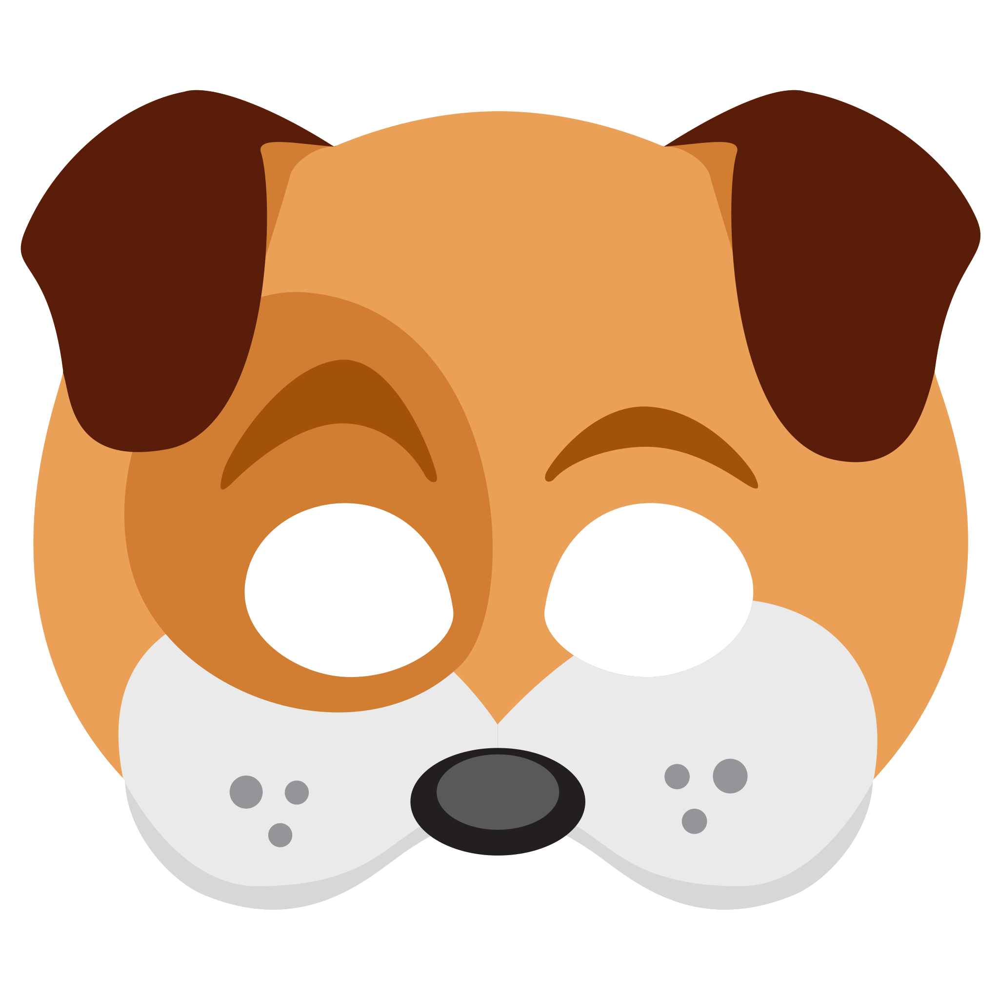 dog face sticker mask png snapchat messenger