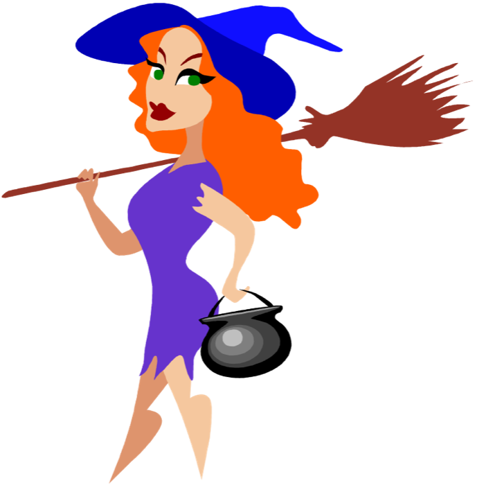 Free clipart of halloween witches 3