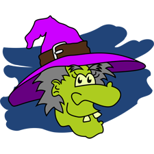 Free clipart of halloween witches 2