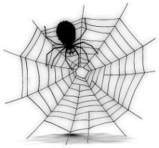 Free halloween spider web clipart