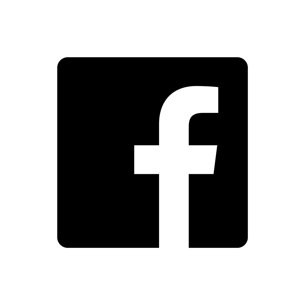 Transparent Facebook Logo Black And White Png