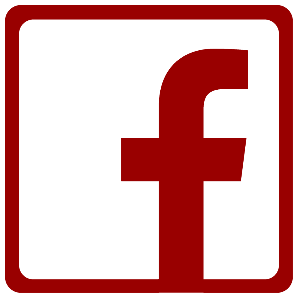 Facebook logo png red and white