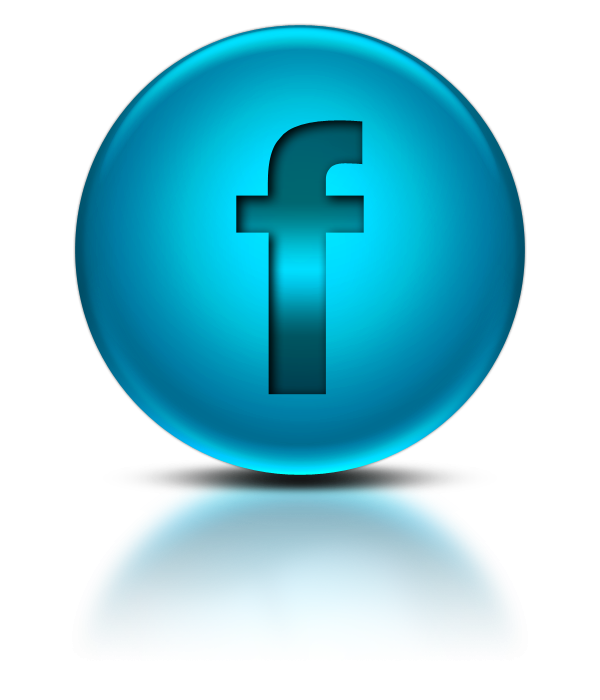 Blue Metallic Orb Icon Social Media Logos Facebook Logo