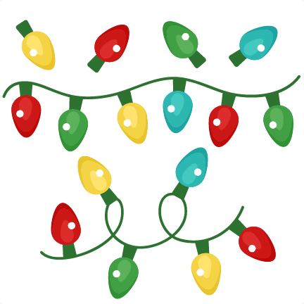 Cartoon Christmas Lights Png Clip Art