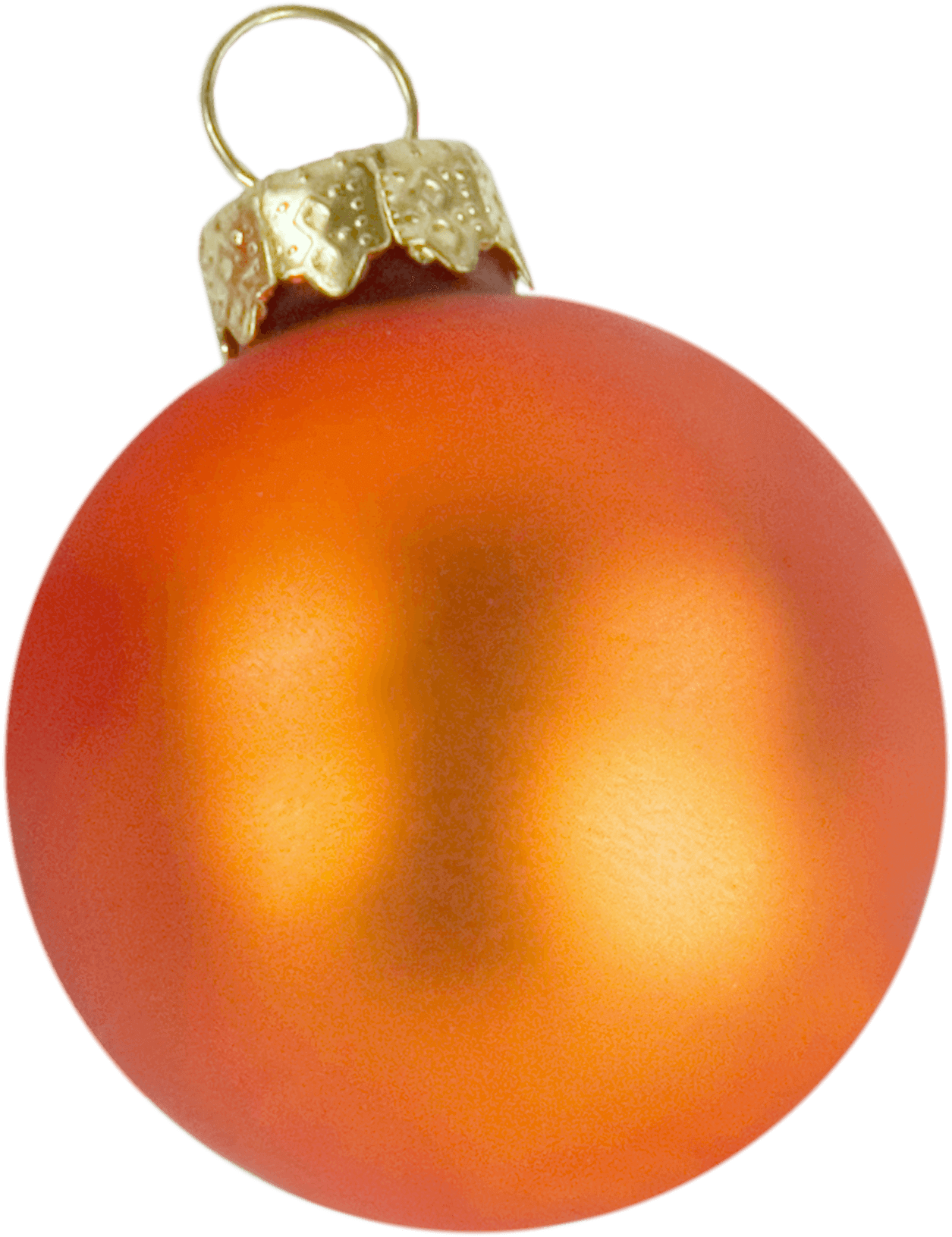 orange christmas ball toy png image