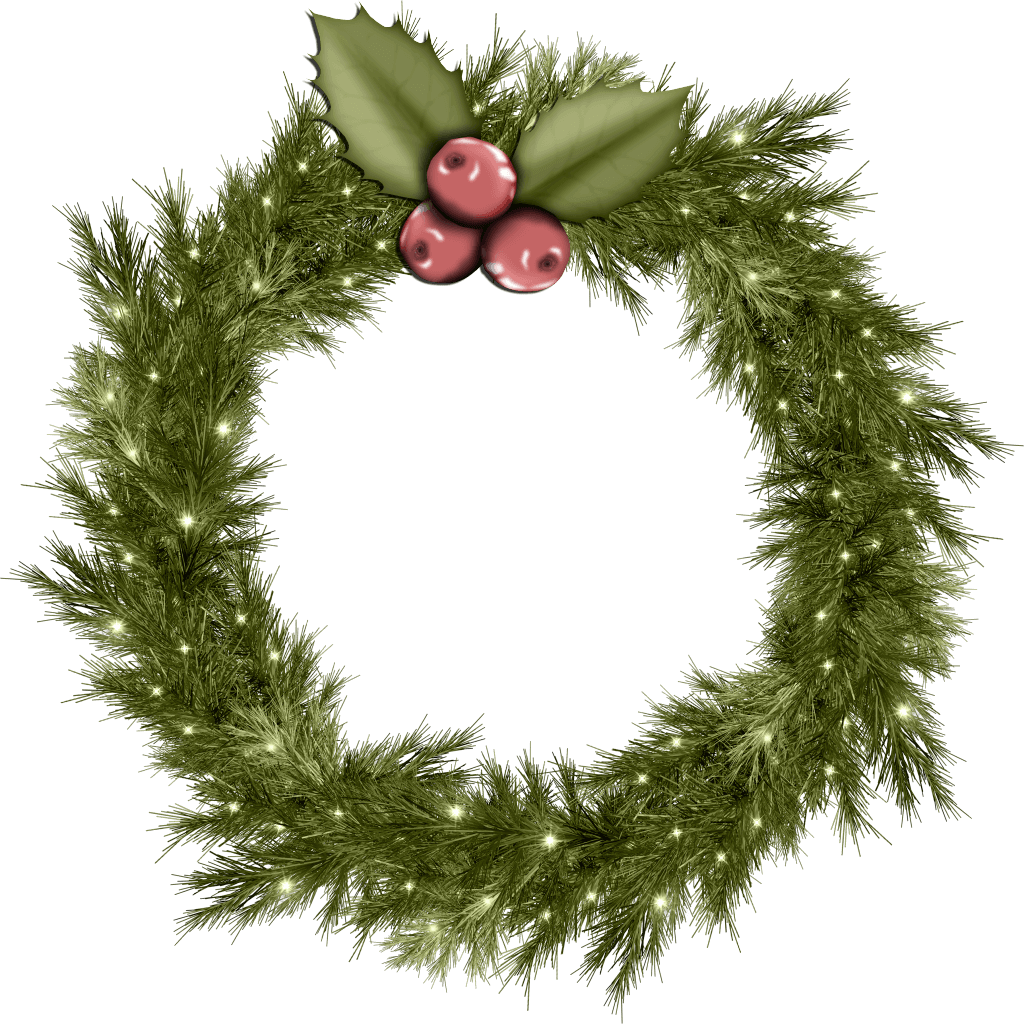 cool christmas wreath png image