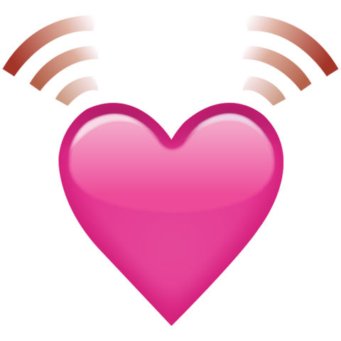 Beating Pink Heart Emoji Png