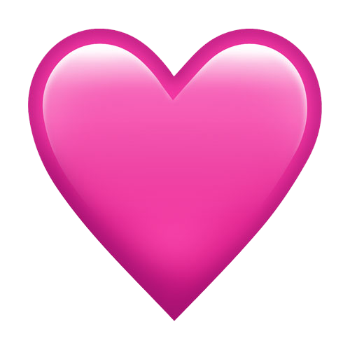 Pink Heart Emoji Png