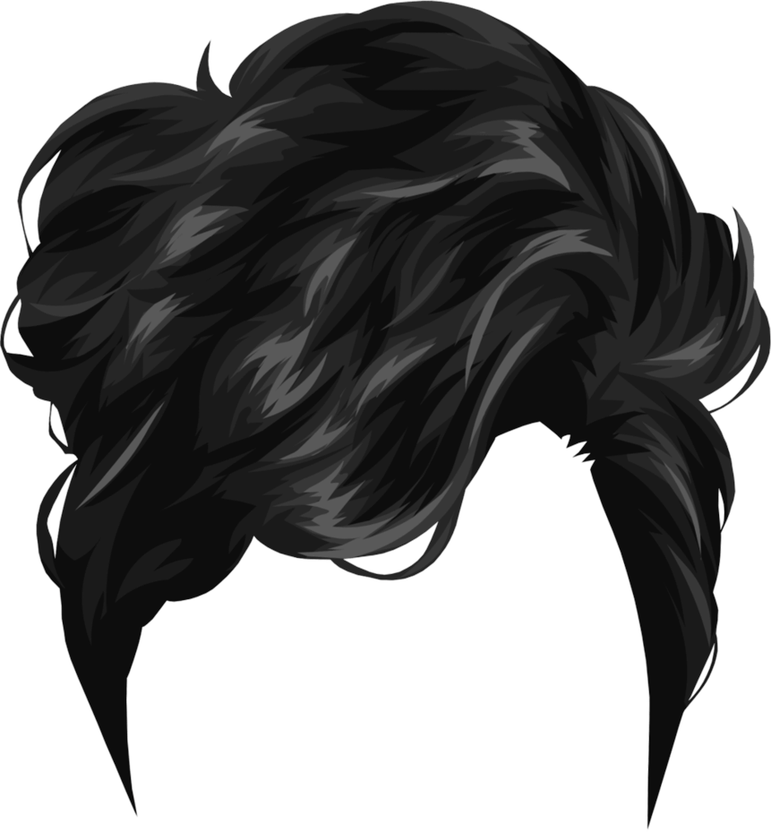 black small women hair png image