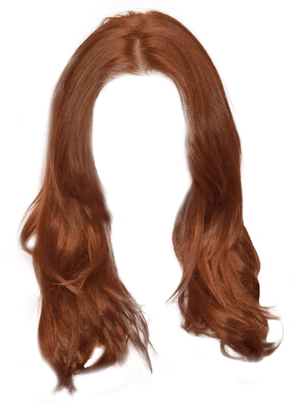 brown woman hair png 6