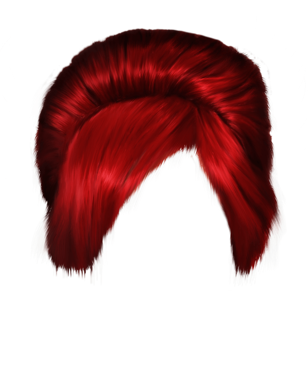 red women hair png image