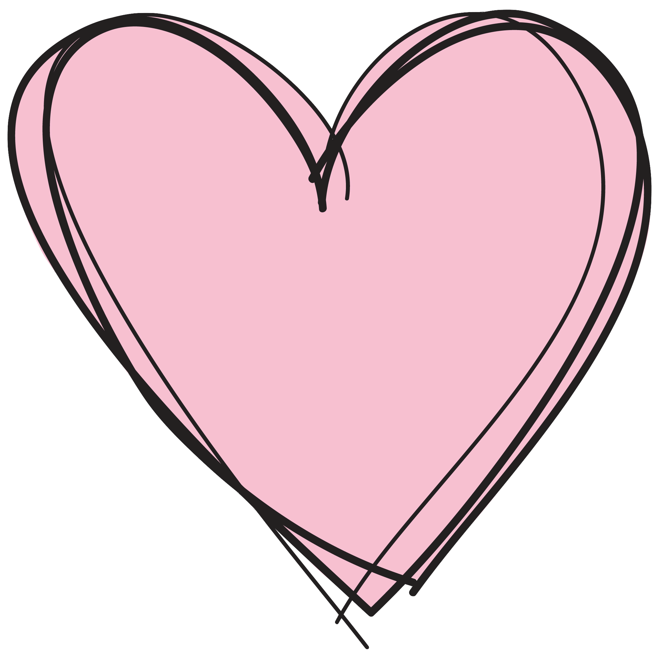 Pink Heart Transparent Background