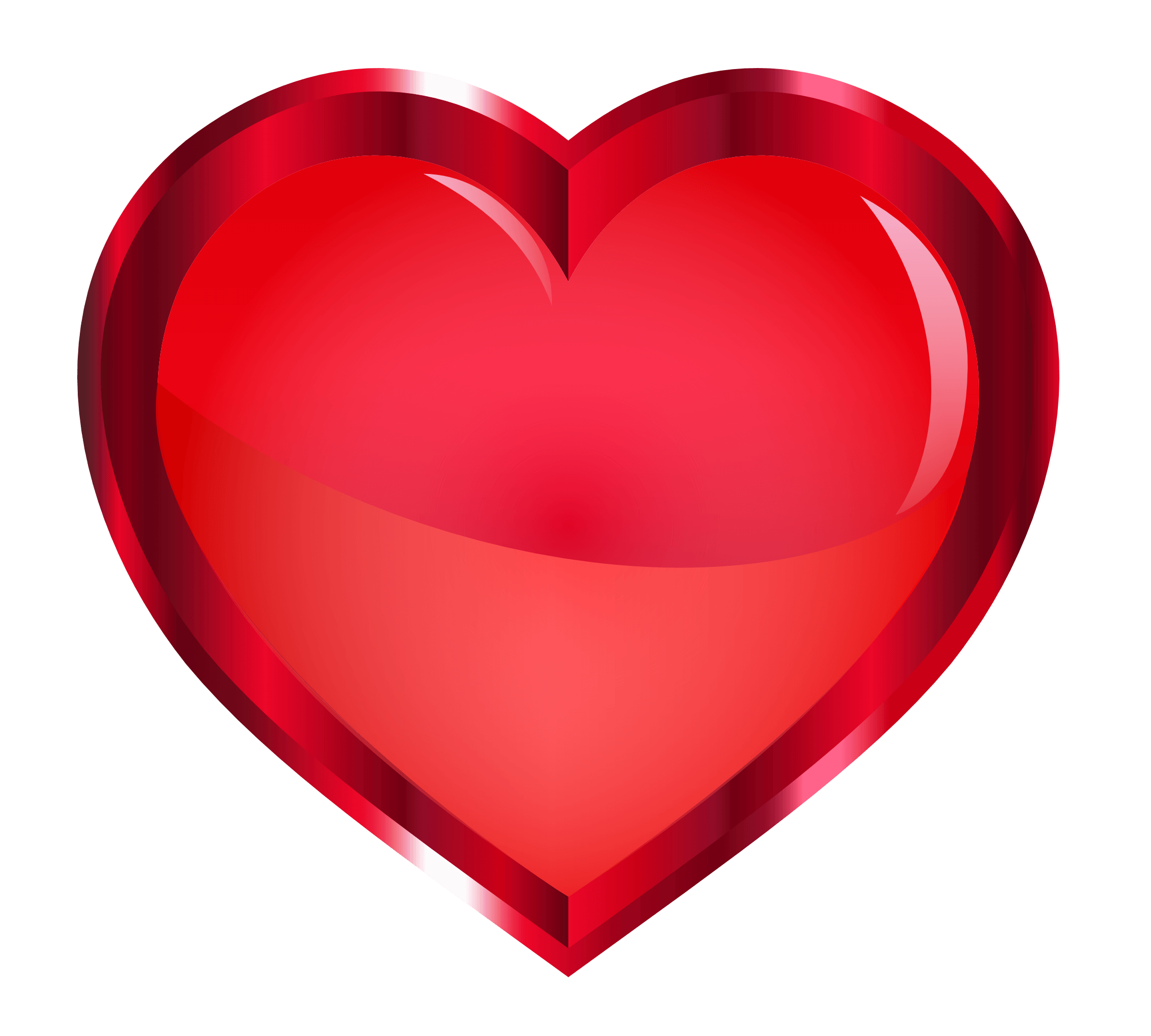 Red Heart Png Transparent Image