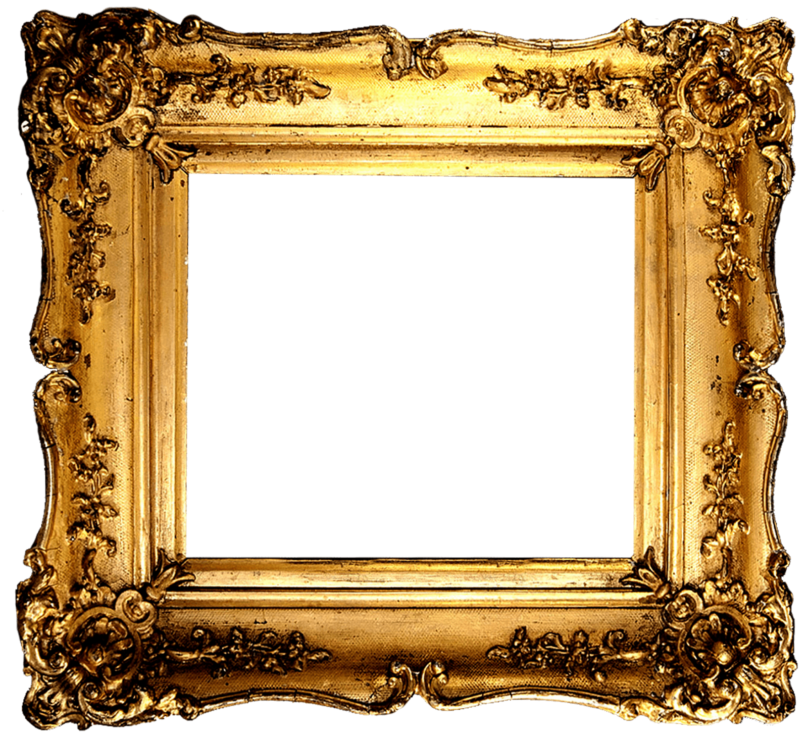 Vintage Gold Frame  Transparent  Png