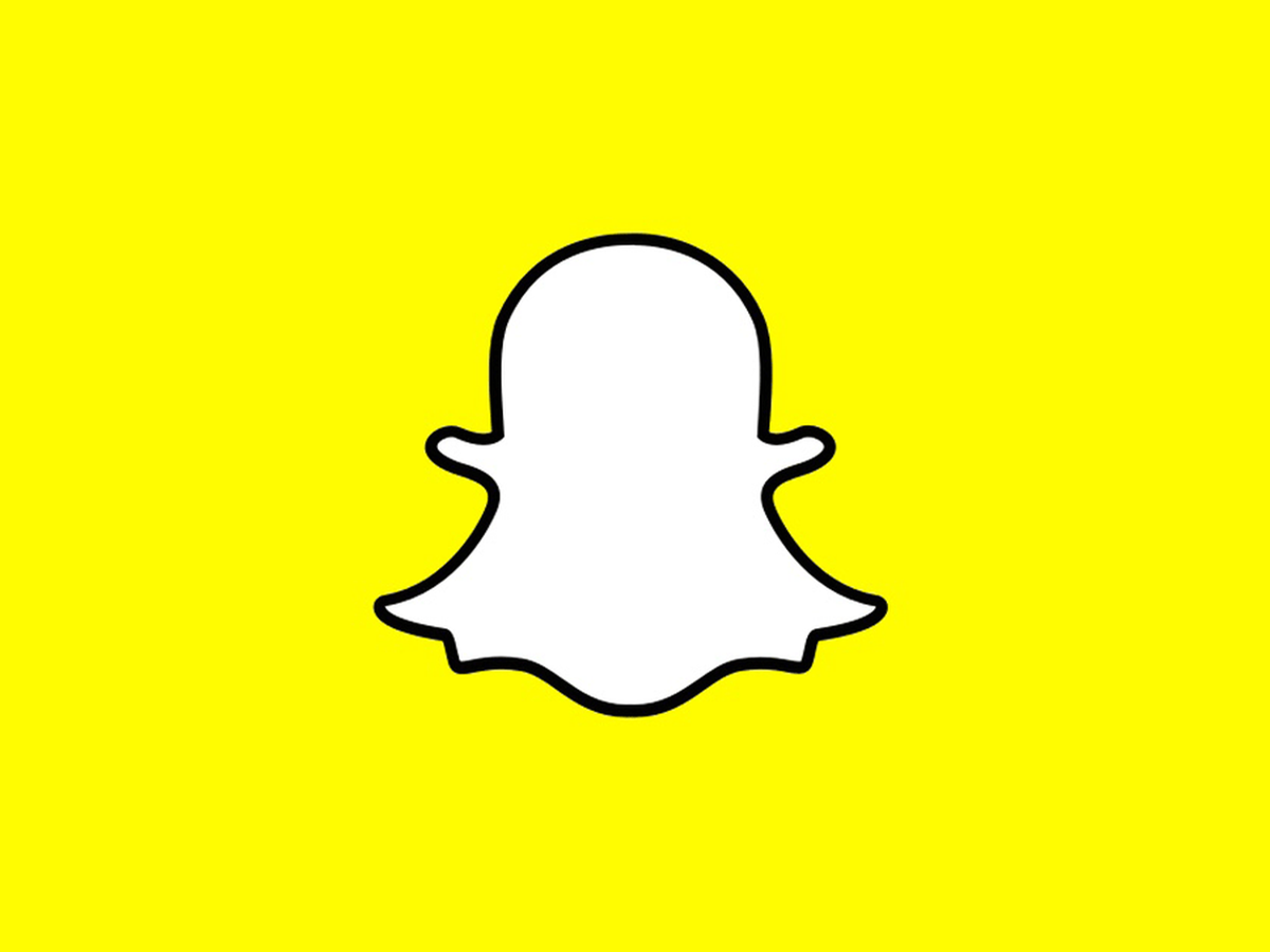 snapchat thumb logo yellow background