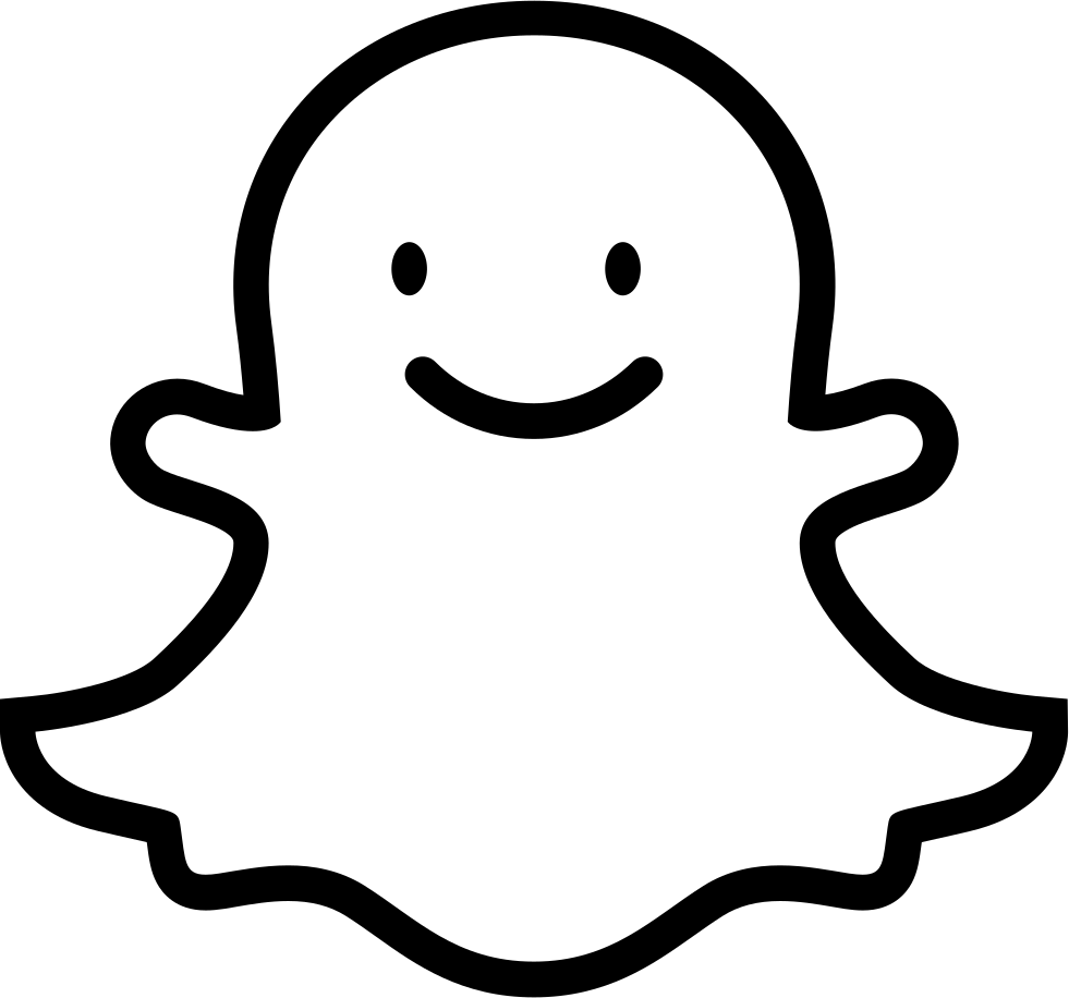 social logo snapchat outline png