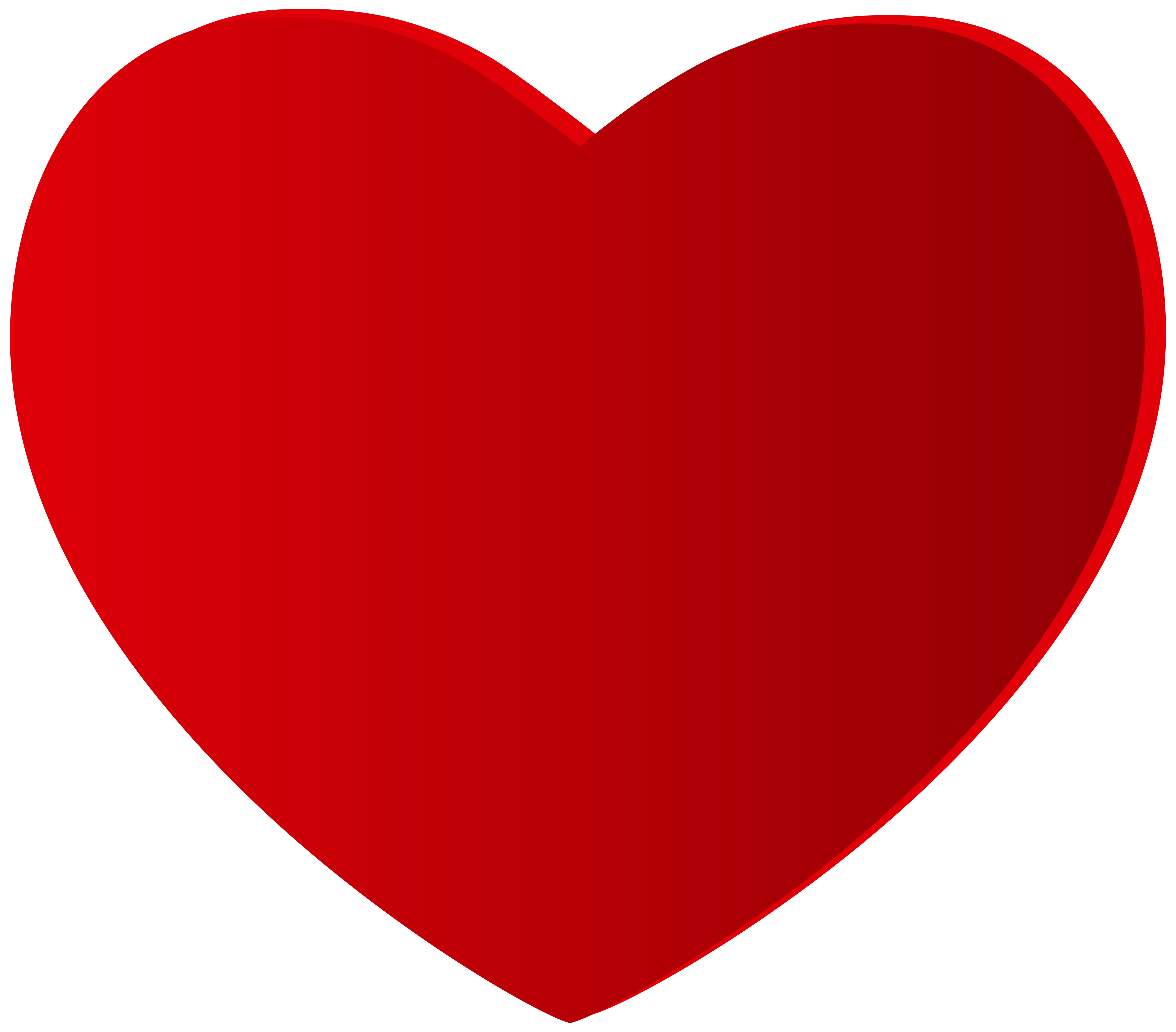 Large Red Heart PNG Clipart