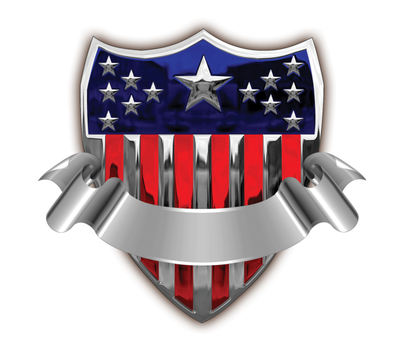 USA Badge with Banner Transparent PNG Clip Art Image